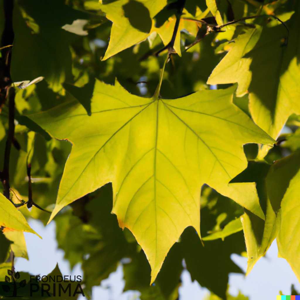 Közönséges platán levél